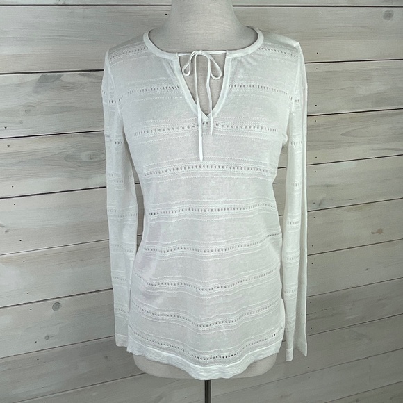Jones NY Signature White Long Sleeve Pullover Sweater - NWT - Picture 1 of 8